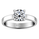 Round Diamond Solitaire Engagement Ring Amira 14K White Gold