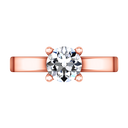 Solitaire Diamond Engagement Ring Amira 14K Rose Gold