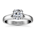 Round Diamond Solitaire Engagement Ring Luna 14K White Gold