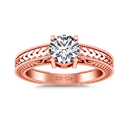 Solitaire Diamond Engagement Ring Kensington 14K Rose Gold