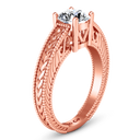 Solitaire Diamond Engagement Ring Kensington 14K Rose Gold