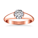 Solitaire Diamond Engagement Ring Ansley 14K Rose Gold