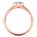 Solitaire Diamond Engagement Ring Ansley 14K Rose Gold
