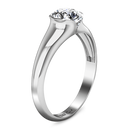 Round Diamond Solitaire Engagement Ring Ansley 14K White Gold