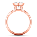 Solitaire Diamond Engagement Ring Contempo 14K Rose Gold