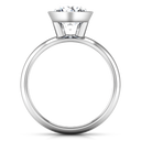 Round Diamond Solitaire Engagement Ring Contempo 14K White Gold