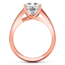 Solitaire Diamond Princess Cut Engagement Ring Leyla 14K Rose Gold