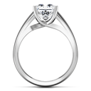 Solitaire Princess Cut Diamond Engagement Ring Leyla 14K White Gold