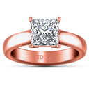 Solitaire Diamond Princess Cut Engagement Ring Angie 14K Rose Gold