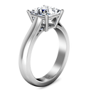 Solitaire Princess Cut Diamond Engagement Ring Angie 14K White Gold
