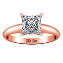Solitaire Diamond Princess Cut Engagement Ring Cindy 14K Rose Gold
