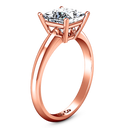 Solitaire Diamond Princess Cut Engagement Ring Cindy 14K Rose Gold