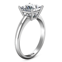 Solitaire Princess Cut Diamond Engagement Ring Cindy 14K White Gold