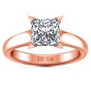 Solitaire Diamond Engagement Ring Jenny 14K Rose Gold