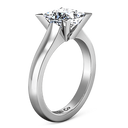 Solitaire Princess Cut Diamond Engagement Ring Jenny 14K White Gold
