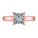 Solitaire Diamond Engagement Ring Jenny 14K Rose Gold