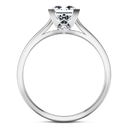 Solitaire Princess Cut Diamond Engagement Ring Holly 14K White Gold