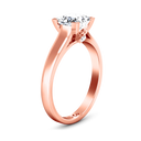 Solitaire Diamond Princess Cut Engagement Ring Holly 14K Rose Gold
