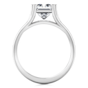Solitaire Princess Cut Diamond Engagement Ring Bella 14K White Gold