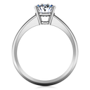Oval Diamond Solitaire Engagement Ring Daniela 14K White Gold