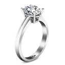 Oval Diamond Solitaire Engagement Ring Daniela 14K White Gold