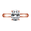 Solitaire Diamond Engagement Ring Daniela 14K Rose Gold