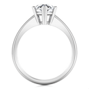 Solitaire Pear Diamond Engagement Ring Hillary 14K White Gold