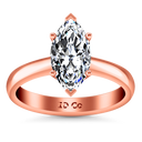 Solitaire Diamond Engagement Ring Scarlet 14K Rose Gold