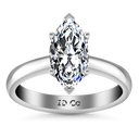 Solitaire Marquis Diamond Engagement Ring Scarlet 14K White Gold