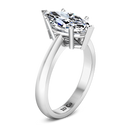 Solitaire Marquis Diamond Engagement Ring Scarlet 14K White Gold