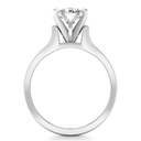 Round Diamond Solitaire Engagement Ring Modern 14K White Gold