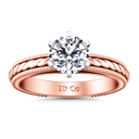 Solitaire Diamond Engagement Ring Janet 14K Rose Gold