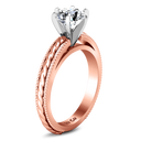 Solitaire Diamond Engagement Ring Janet 14K Rose Gold