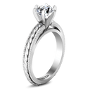 Round Diamond Solitaire Engagement Ring Janet 14K White Gold