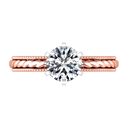 Solitaire Diamond Engagement Ring Janet 14K Rose Gold