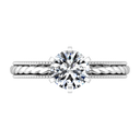 Round Diamond Solitaire Engagement Ring Janet 14K White Gold