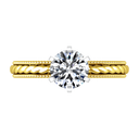 Solitaire Diamond Engagement Ring Janet 14K Yellow Gold