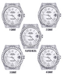 Diamond Mens Rolex Datejust Watch 16200 | 36Mm | White Roman Numeral Dial | Jubilee Band