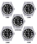 Diamond Mens Rolex Datejust Watch 16200 | 36Mm | Black Roman Numeral Dial | Jubilee Band