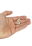 Diamond 10K Yellow Gold Letter "S" Necklace | Appx. 13.5 Grams