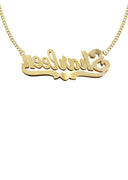 Ladies Two Tone  Name Plate Necklace | Appx. 10 Grams