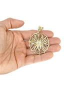 10K Yellow Gold Rope Chain & Gold Spider Pendant | Appx. 22 Grams
