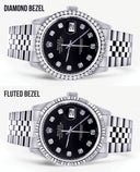 Mens Rolex Datejust  Watch 16200 | 36Mm | Black Dial | Jubilee Band