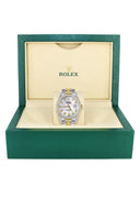 Diamond Gold Rolex Watch For Men 16233 | 36Mm | White Mother Of Pearl  | Jubilee Band