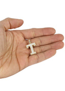 Diamond 10K Yellow Gold Letter "T" Necklace | Appx. 13.5 Grams