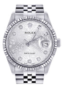 Mens Rolex Datejust Watch 16200  | 36Mm | White Texture Dial | Jubilee Band