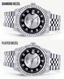 Diamond Mens Rolex Datejust Watch 16200  | 36MM | Tuxedo Diamond Dial | Jubilee Band