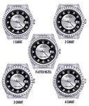 Diamond Mens Rolex Datejust Watch 16200  | 36MM | Tuxedo Diamond Dial | Jubilee Band