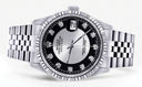 Womens Rolex Datejust Watch 16200  | 36Mm | Tuxedo Dial | Fluted Bezel | Jubilee Band