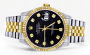 Mens Rolex Datejust Watch 16233 Two Tone | 36Mm | Black Dial | Jubilee Band
